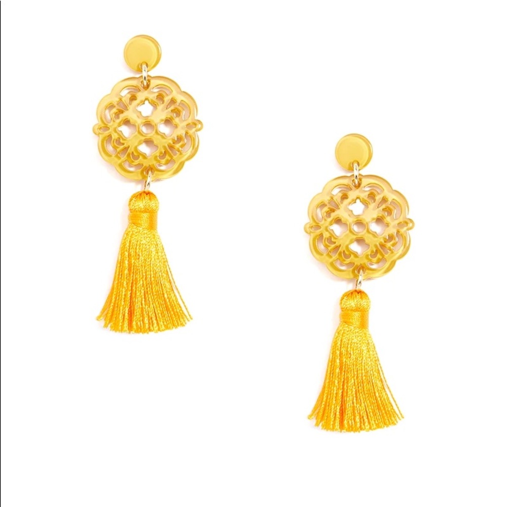 Allure Tassel Drop Earrings in Honey